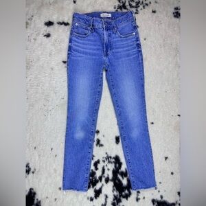 Madewell Women’s Medium Wash Mid Rise Perfect Vintage Denim Jeans Size 25